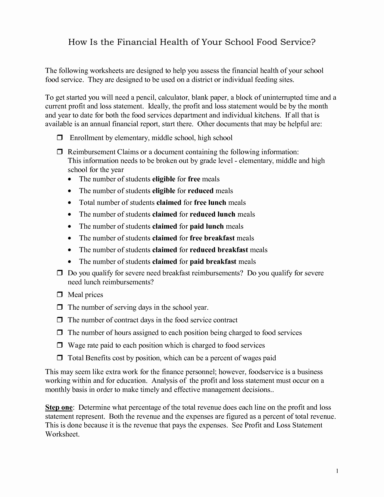 Blank Profit and Loss Sheet Awesome 15 Best Of Small Business Bud Worksheet Template