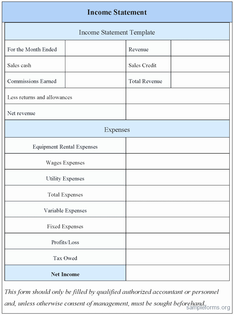 Blank Profit and Loss Template Unique Spreadsheet Template Simple In E Statement format Free