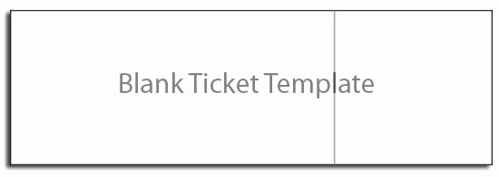 Blank Raffle Ticket Template Free Elegant Blank Ticket Template Free Ticket Template