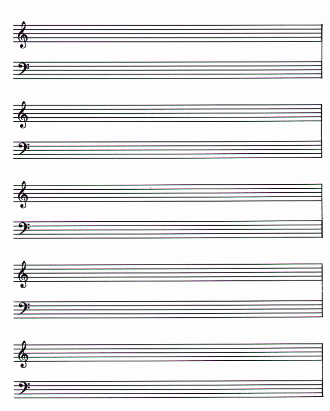 Blank Sheet Music Bass Clef Awesome Sheet Music Template Piano Bass Clef for Word Microsoftnk