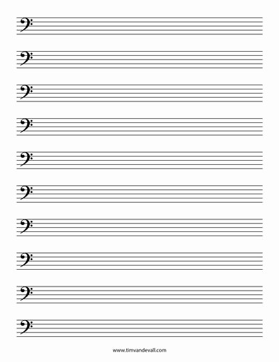 Blank Sheet Music Bass Clef Best Of Image Result for Bass Clef Staff Paper Pdf