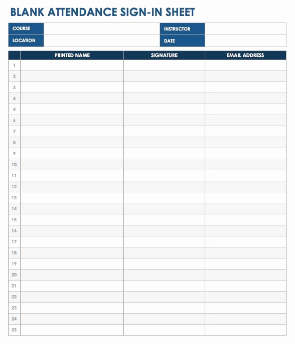 Blank Sign In Sheet Template Luxury Free Sign In and Sign Up Sheet Templates