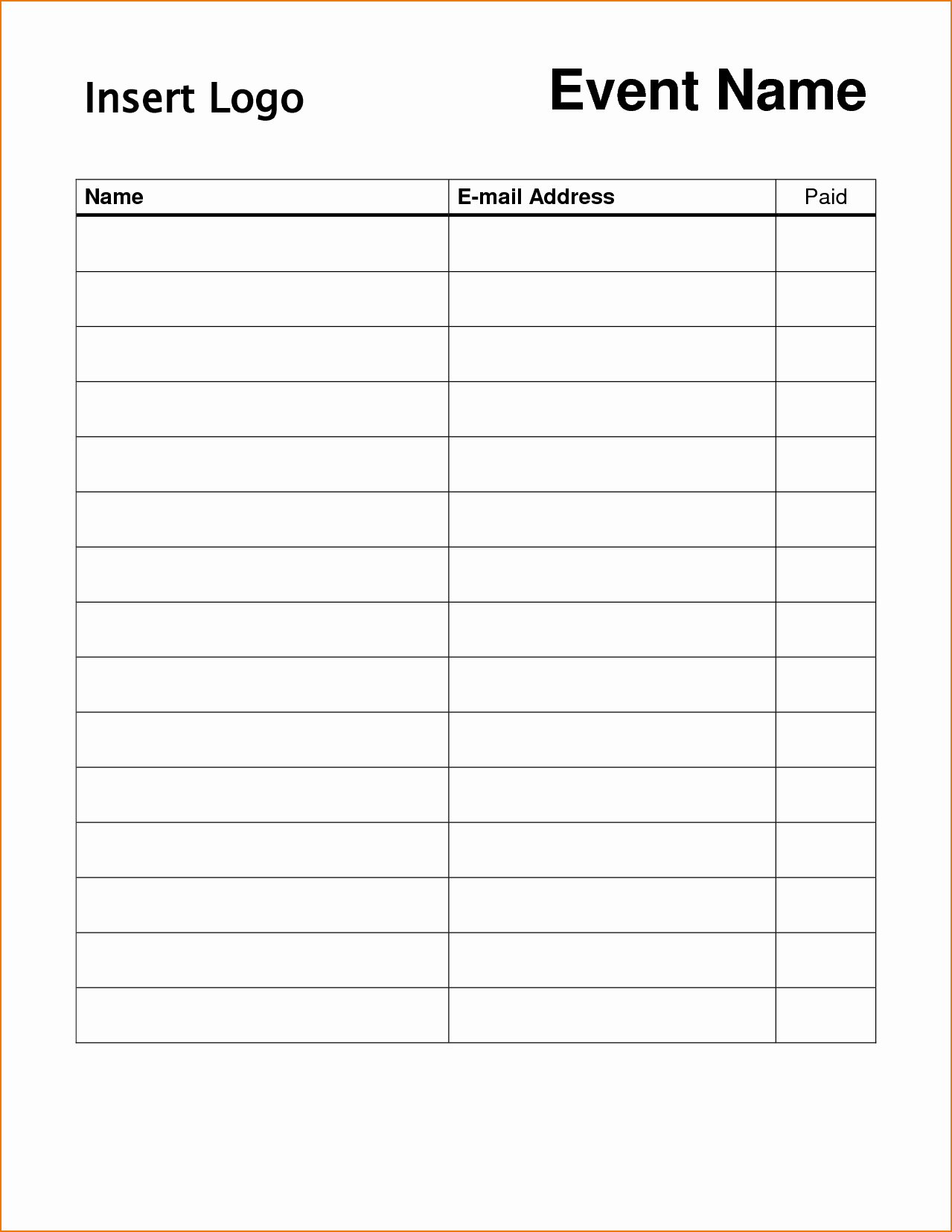 Blank Sign In Sheet Template New 5 Blank Sign In Sheet
