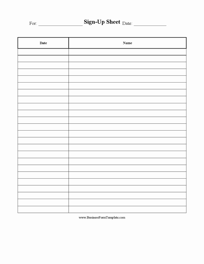 Blank Sign Up Sheet Template Luxury Best S Of Blank Sign Up Sheet Blank Sign Up Sheet