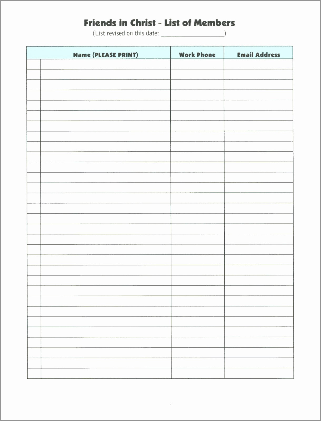 Blank Sign Up Sheet Template New 9 Blank Sign In Sheet Template Natpp