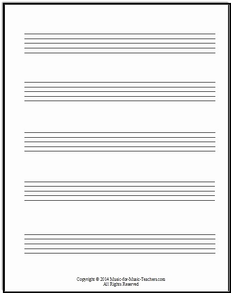 Blank Treble Clef Staff Paper Elegant Blank Piano Sheet Music Treble Clef and Bass Clef Free