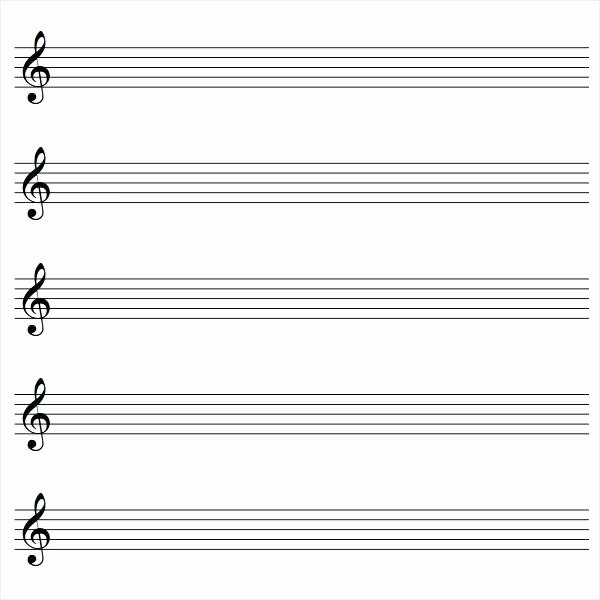 Blank Treble Clef Staff Paper Lovely Stave Paper Free Staff Paper – Retailgallery