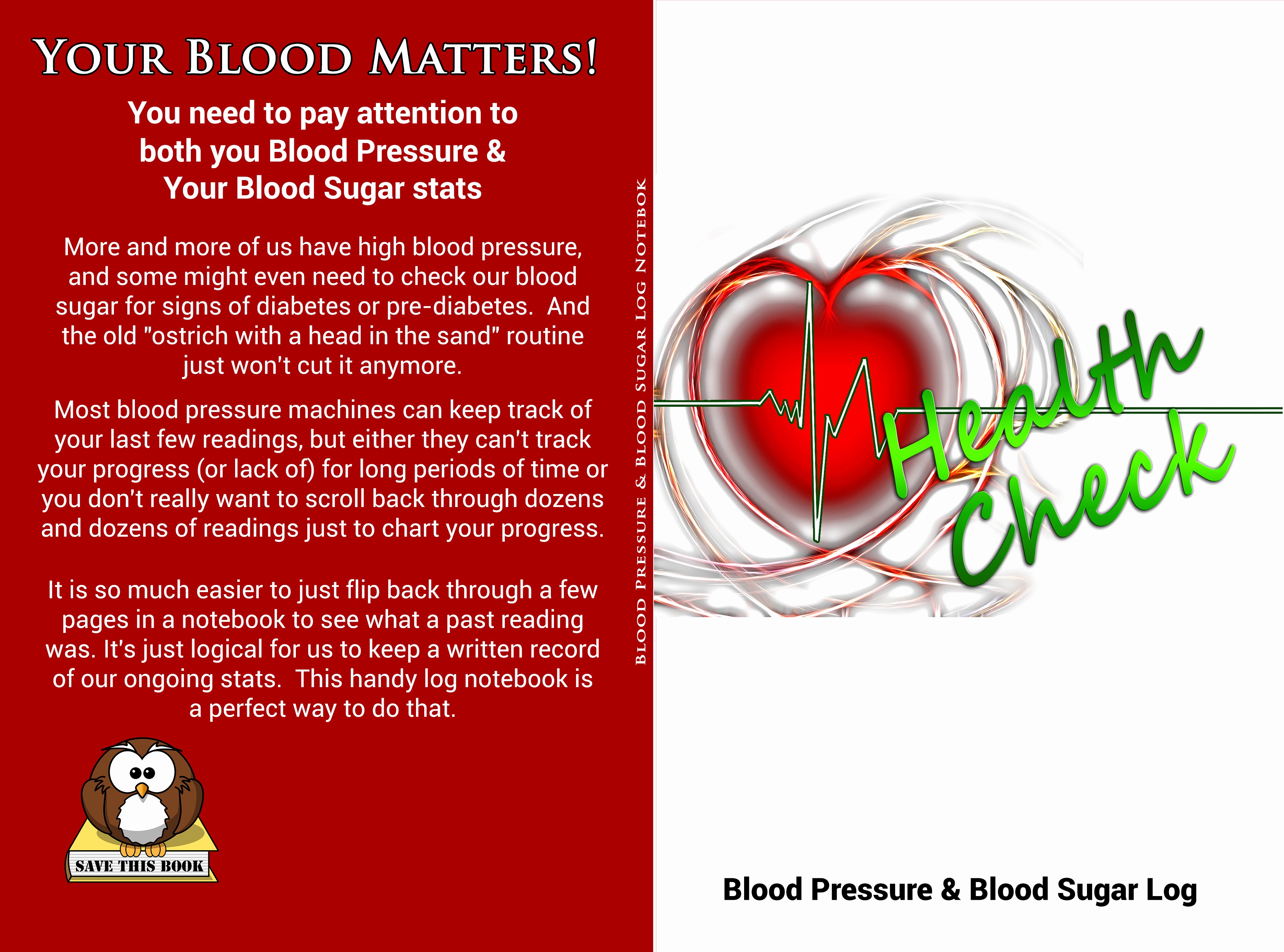 Blood Pressure and Glucose Log Awesome Blood Pressure &amp; Blood Sugar Log