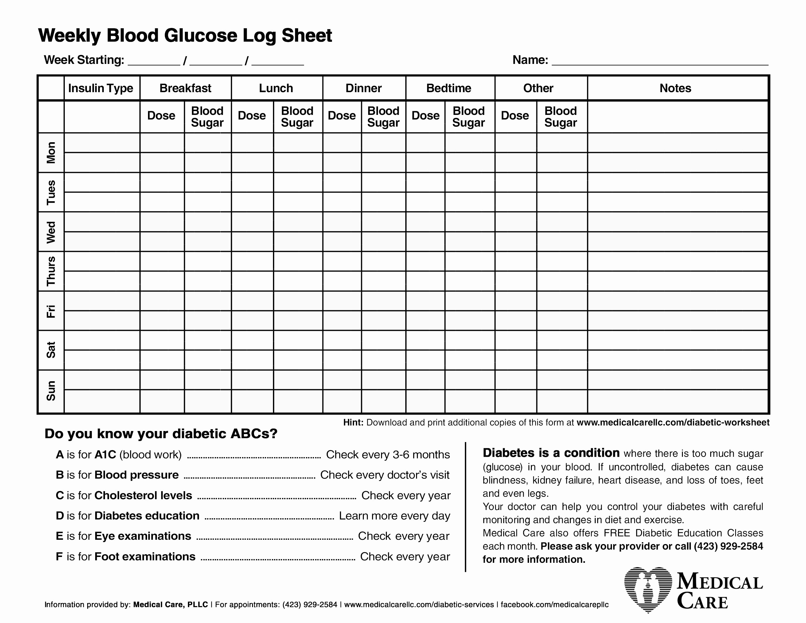 Blood Pressure and Glucose Log Inspirational Beautiful Printable Blood Sugar Chart