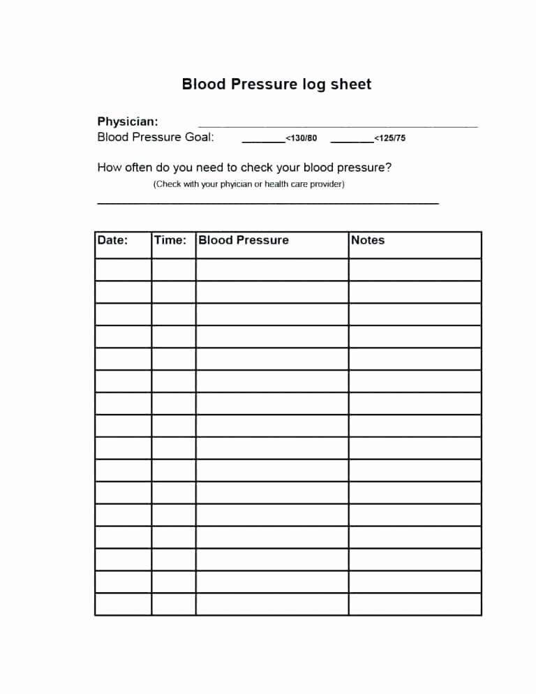 Blood Pressure and Glucose Log Inspirational Sugar Blood Pressure Log Printable – Vancouvereast