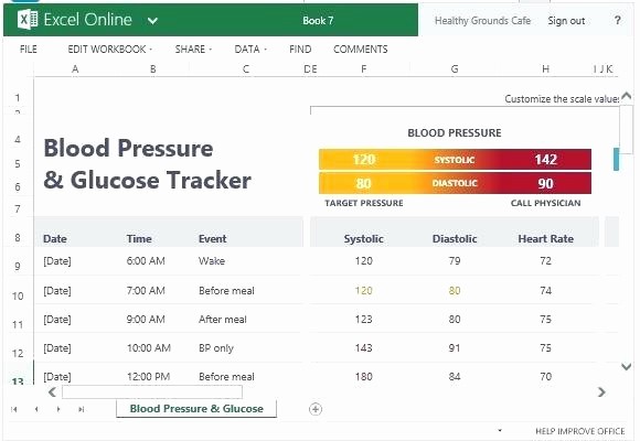 Blood Pressure and Glucose Tracker Best Of Blood Pressure Tracking Sheet Record Chart Pdf Template