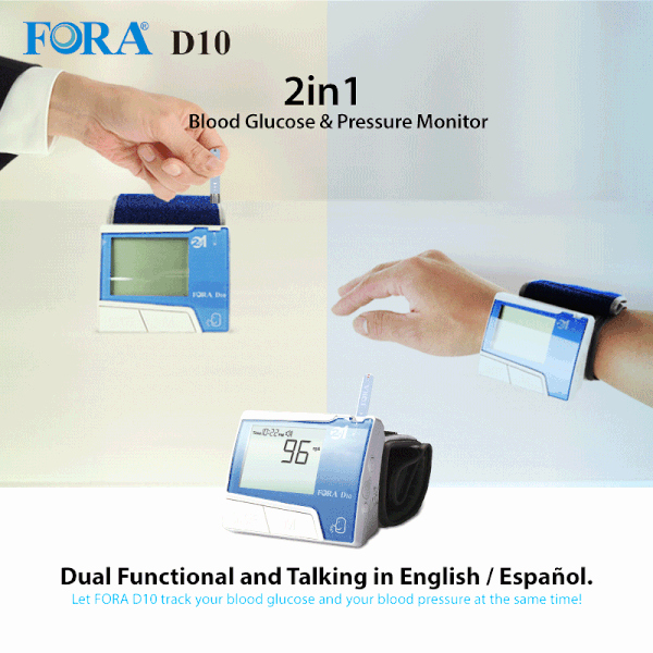 Blood Pressure and Glucose Tracker Luxury fora D10 2 In 1 Blood Glucose &amp; Pressure Monitor Wrist
