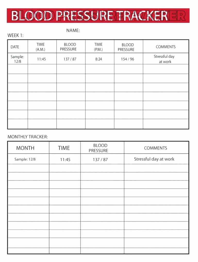Blood Pressure Log Excel Template Beautiful Blood Pressure Tracking Sheet Best Daily Log Templates