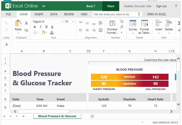 Blood Pressure Log Excel Template Best Of Blood Pressure and Glucose Tracker for Excel