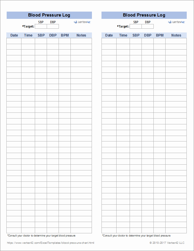 Blood Pressure Log Template Excel Inspirational Chf Weight Tracking Log to Pin On Pinterest