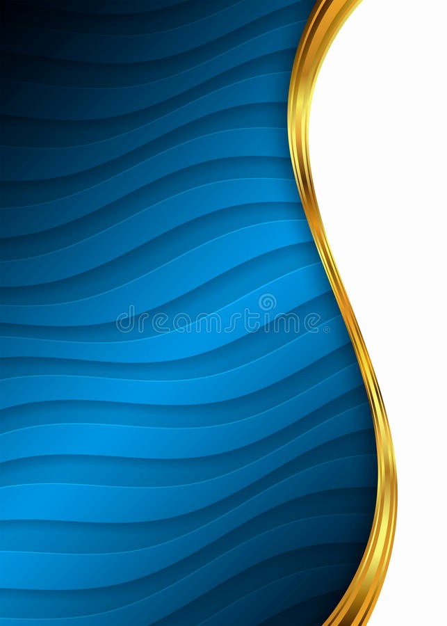 Blue and Gold Invitation Template Awesome Blue and Gold Abstract Background Template for Website