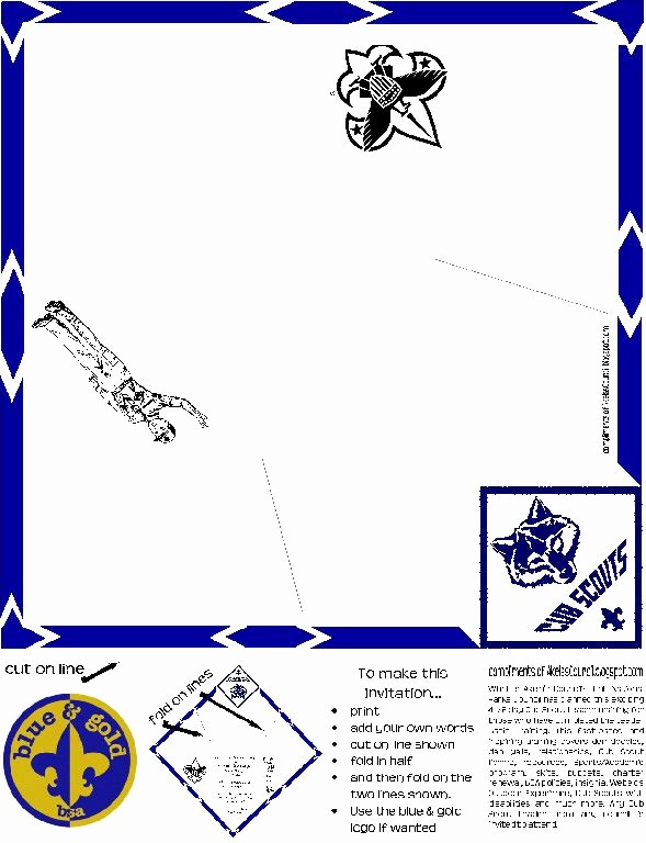 Blue and Gold Invitation Template Unique 1000 Images About Scouts Blue &amp; Gold On Pinterest