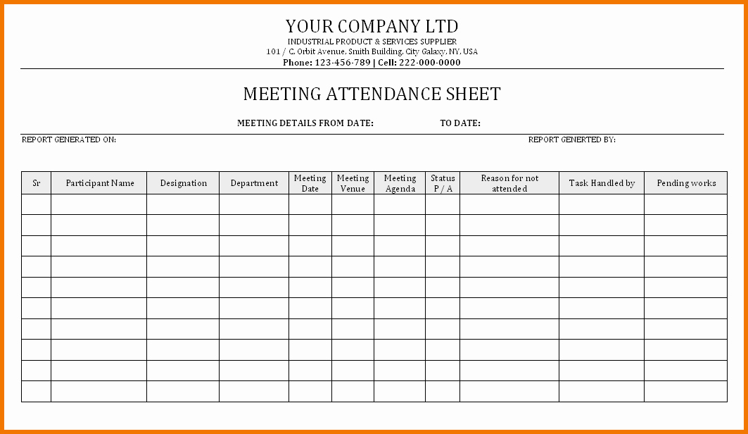 Board Meeting attendance Sheet Template Elegant Search Results for “excel Monthly attendance Sheet