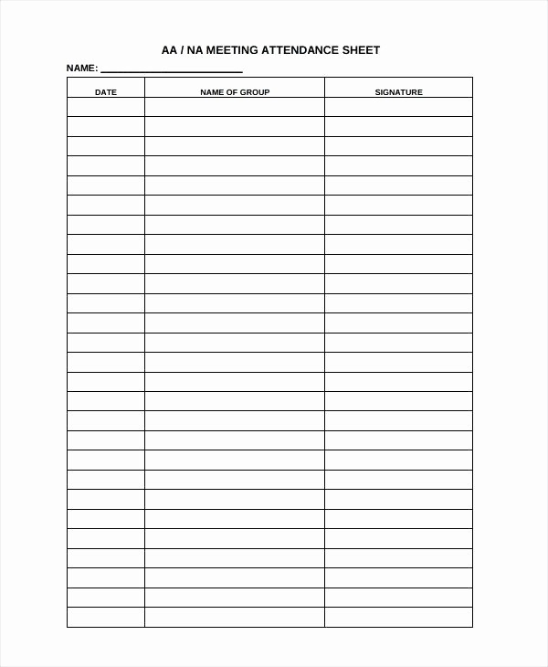 Board Meeting Sign In Sheet Unique Example Business Meeting attendance Sheet Template Minutes