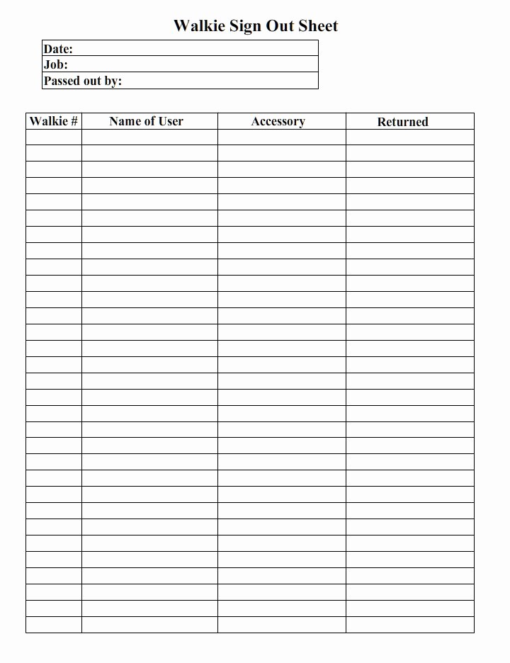 Book Sign Out Sheet Template Awesome Best S Of Equipment Sign Out Template Equipment