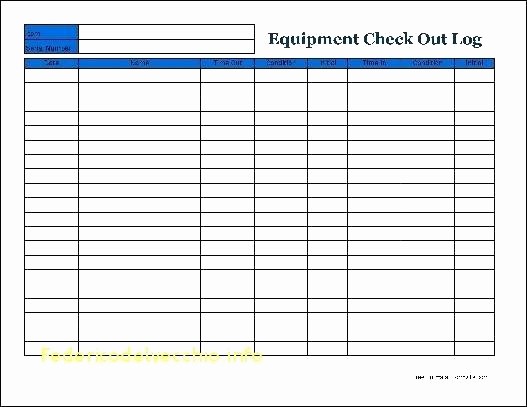 Book Sign Out Sheet Template Elegant Equipment Checkout form Template Excel Sign In and Out Log