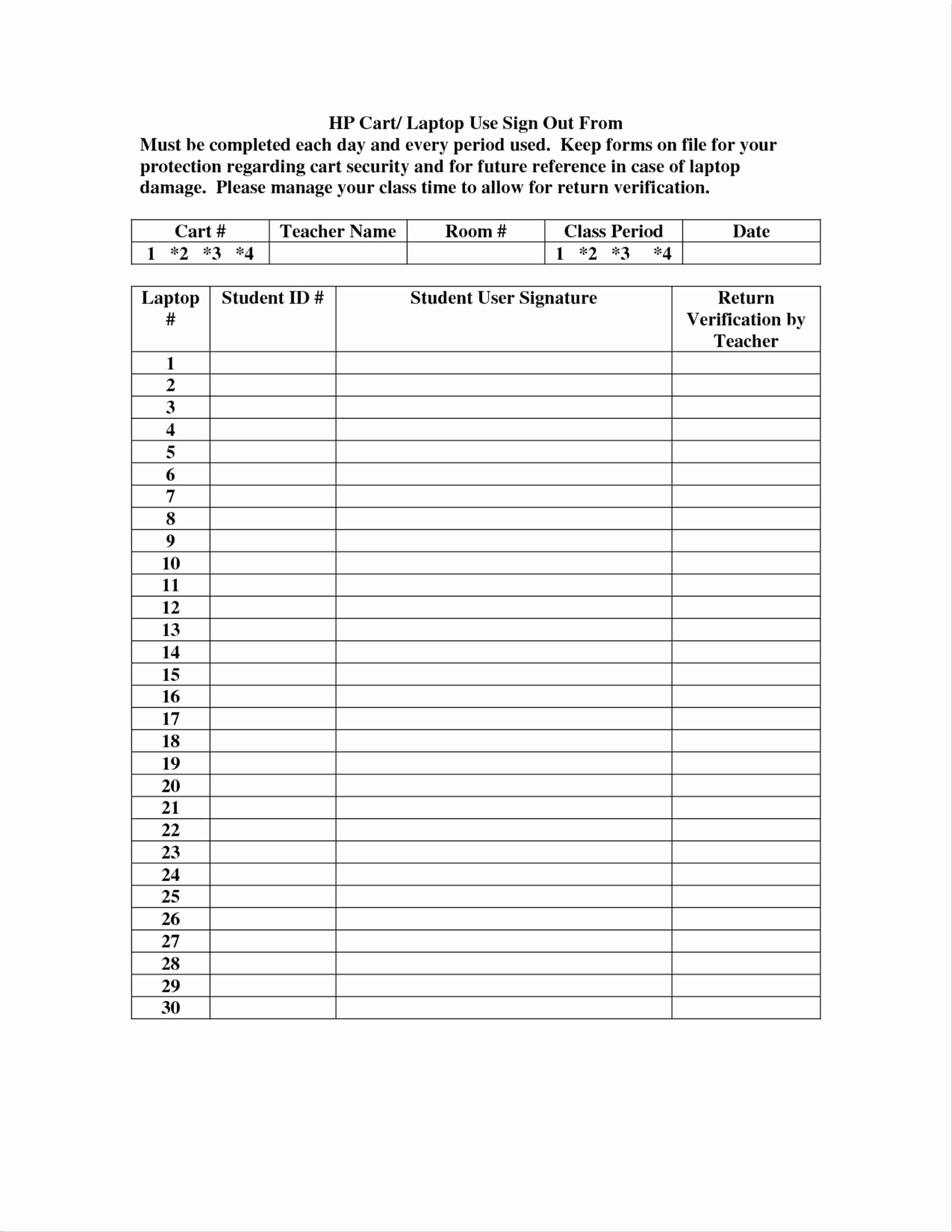 Book Sign Out Sheet Template Fresh Template Book Sign Out Sheet Template