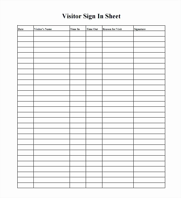 Book Sign Out Sheet Template Luxury Equipment Checkout form Template Excel Sign In and Out Log