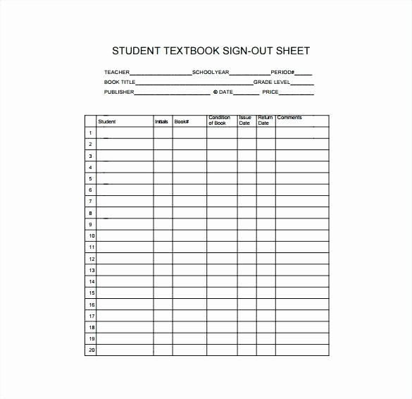 Book Sign Out Sheet Template Unique Logbook Sheet Template Key Sign Out New Check Daily
