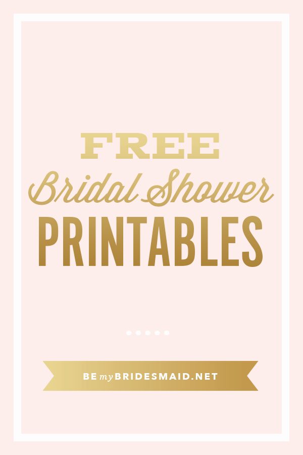 Bridal Shower Gift List Sheet Unique Free Printables for Bridal Shower Planning