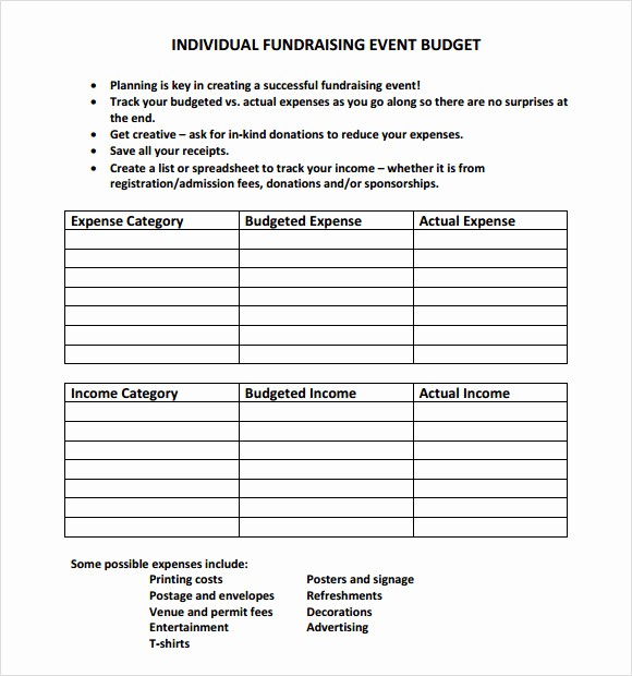 Budget Proposal Sample for event Lovely 9 event Bud Samples