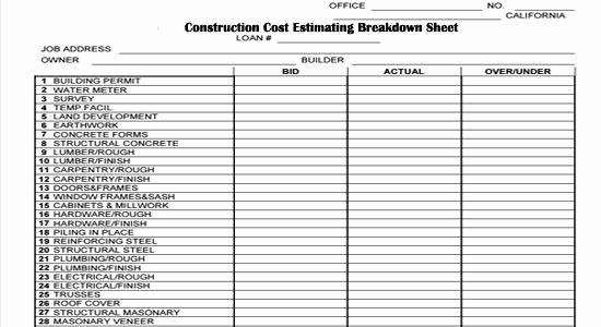 Building A House Cost Spreadsheet Best Of Pin by Angie Brooks On Construction forms