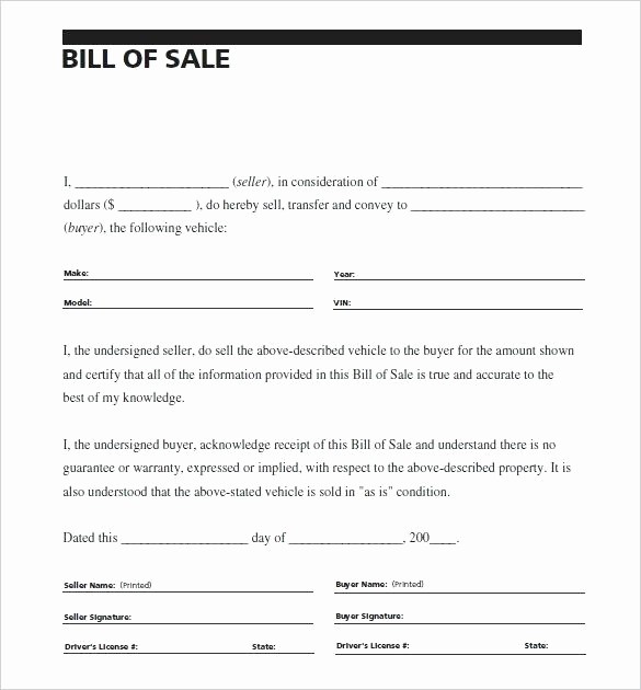 Business Bill Of Sale Example Awesome Sale Vehicle Receipt Vehicle Bill Sale Car Sale