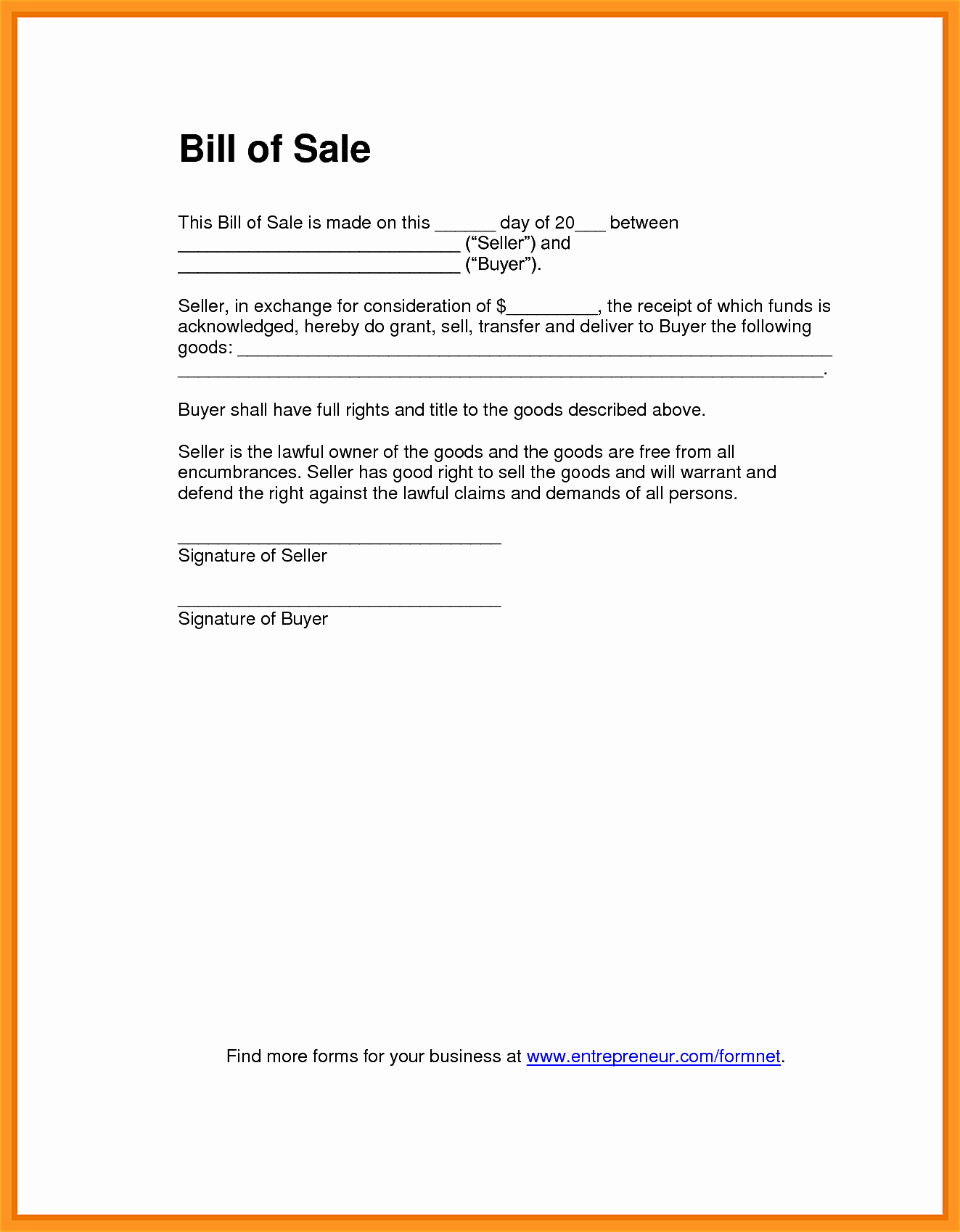 Business Bill Of Sale Example Elegant Bill Sale Word Mughals
