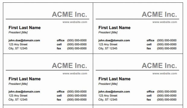 Business Card Template In Word Unique Word Business Card Template Beepmunk