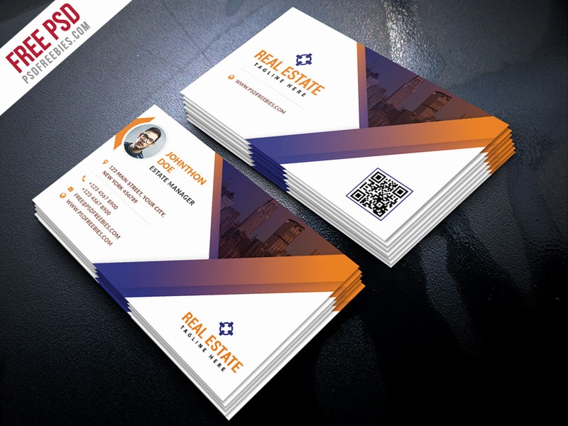 Business Card with Picture Template Best Of Free Psd Real Estate Business Card Template Psd