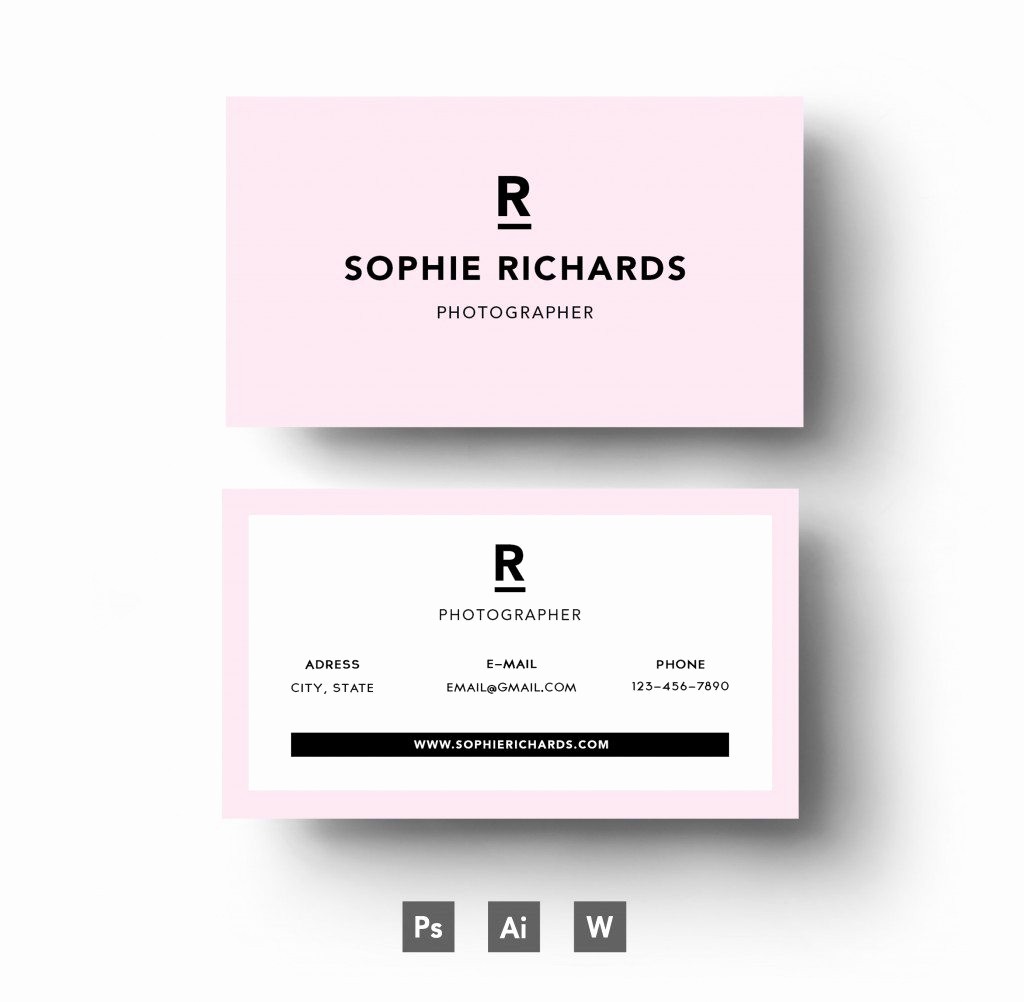 Business Card with Picture Template Lovely Business Card Template Business Card Template Freepik