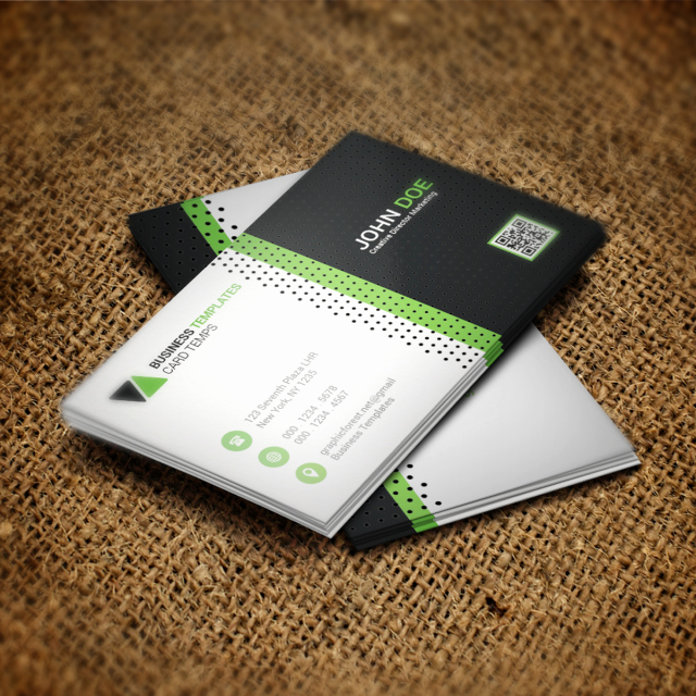 Business Cards Samples Free Download Awesome Green Business Card Psd Template Template for Free