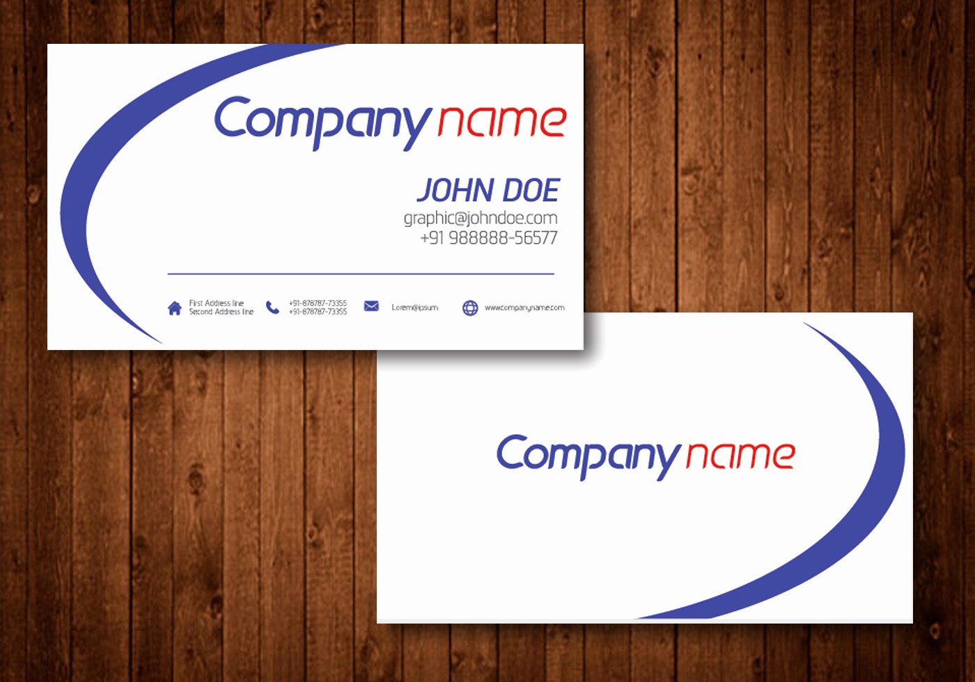 Business Cards Samples Free Download Fresh Business Card Vector Template Download Free Vector Art