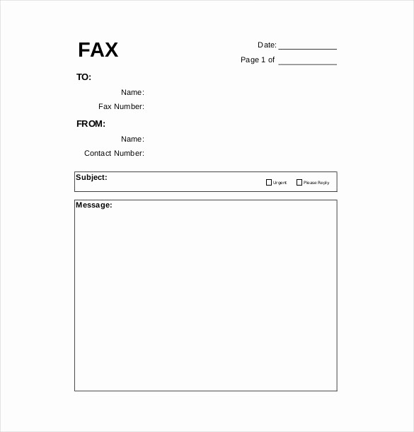 Business Fax Cover Sheet Template Fresh 10 Fax Cover Sheet Templates Free Sample Example