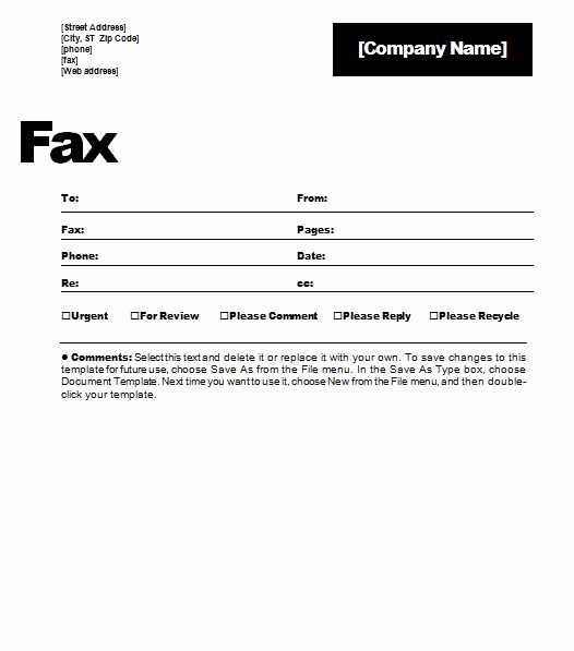 Business Fax Cover Sheet Template Inspirational Professional Business Fax Cover Sheet