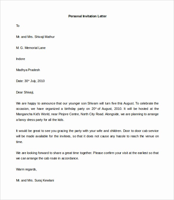 Business Letter format Microsoft Word Beautiful 44 Personal Letter Templates Pdf Doc