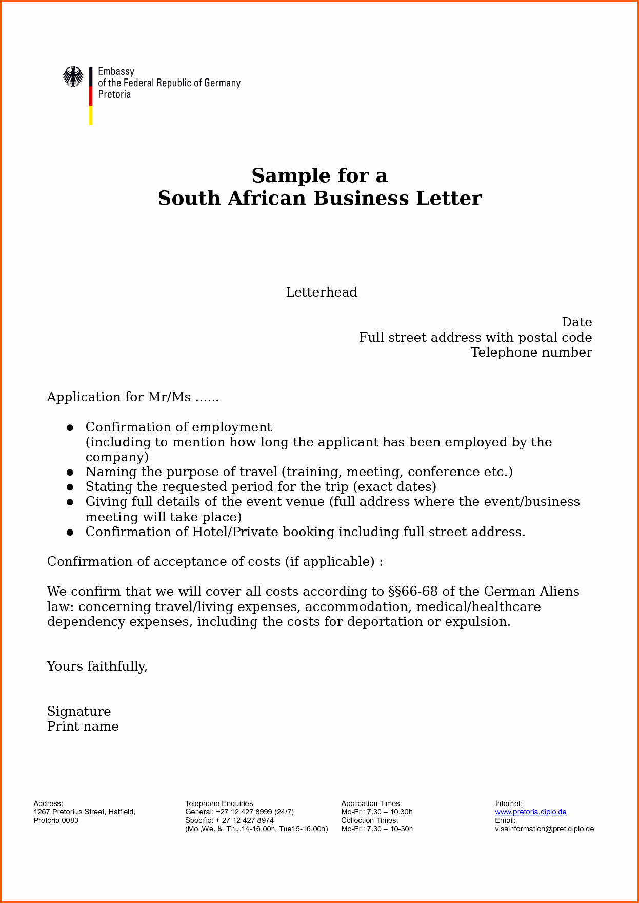Business Letter Template with Letterhead Elegant Business Letterhead format Example Mughals