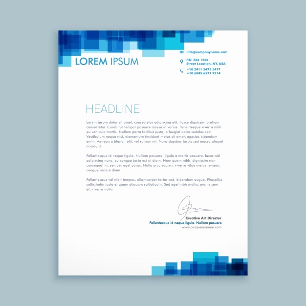 Business Letter Template with Letterhead Luxury Letter Template Design