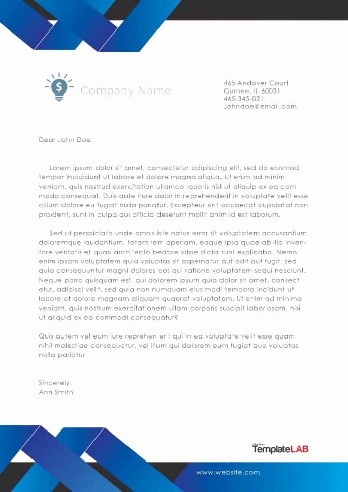 Business Letterhead Templates Free Download Beautiful 45 Free Letterhead Templates &amp; Examples Pany