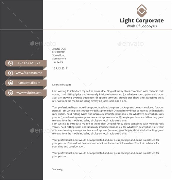Business Letterhead Templates Free Download Beautiful Personal Letterheads