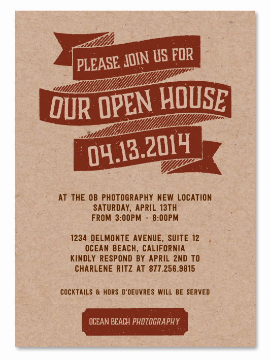 Business Open House Invitation Template New Business Open House Invitation Template