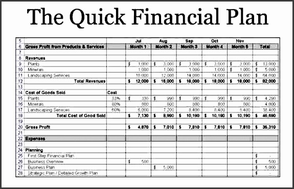 Business Plan Financial Plan Template Luxury 8 Business Plan Financial Template Sampletemplatess