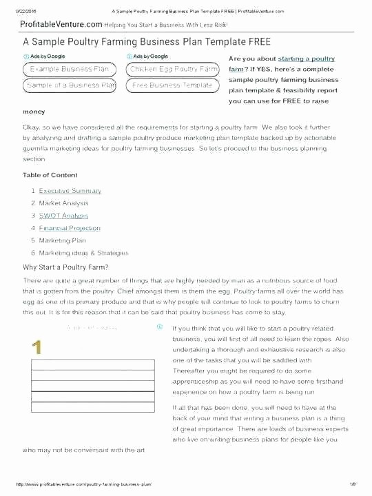 Business Plan Template .doc Best Of Poultry Farming Business Plan Doc – Blogopoly