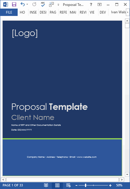 Business Proposal Template Microsoft Word Best Of Proposal Templates 10 X Ms Word Designs 2 X Excel