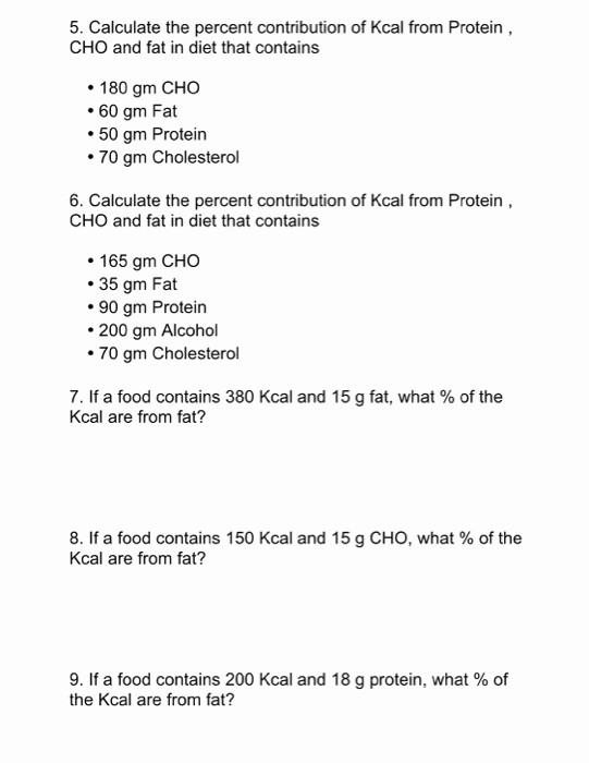Calculate Fat Percentage In Food New Chemistry Archive May 18 2017